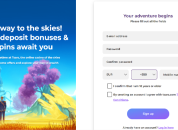 Tsars Casino Registrering