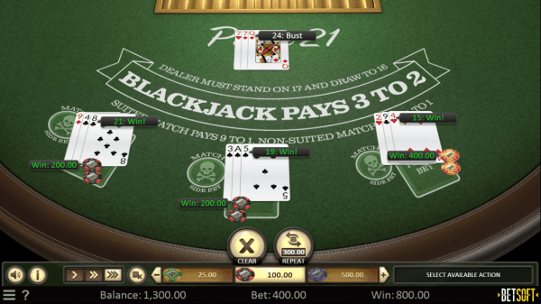 Pirate 21 Blackjack Variant Betsoft E