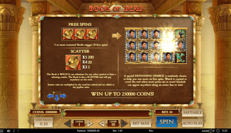 Book of Dead ekspanderende vildt 768x444