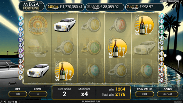 Mega Fortune Scatter og gratis spins E1579185735547