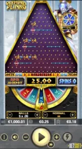 Betsoft Olympus Plinko